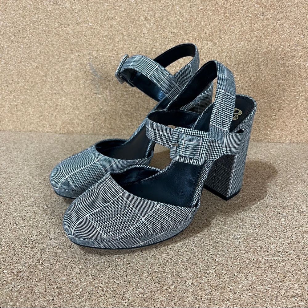 Gianni Bini Quilted Gray and Black Heels